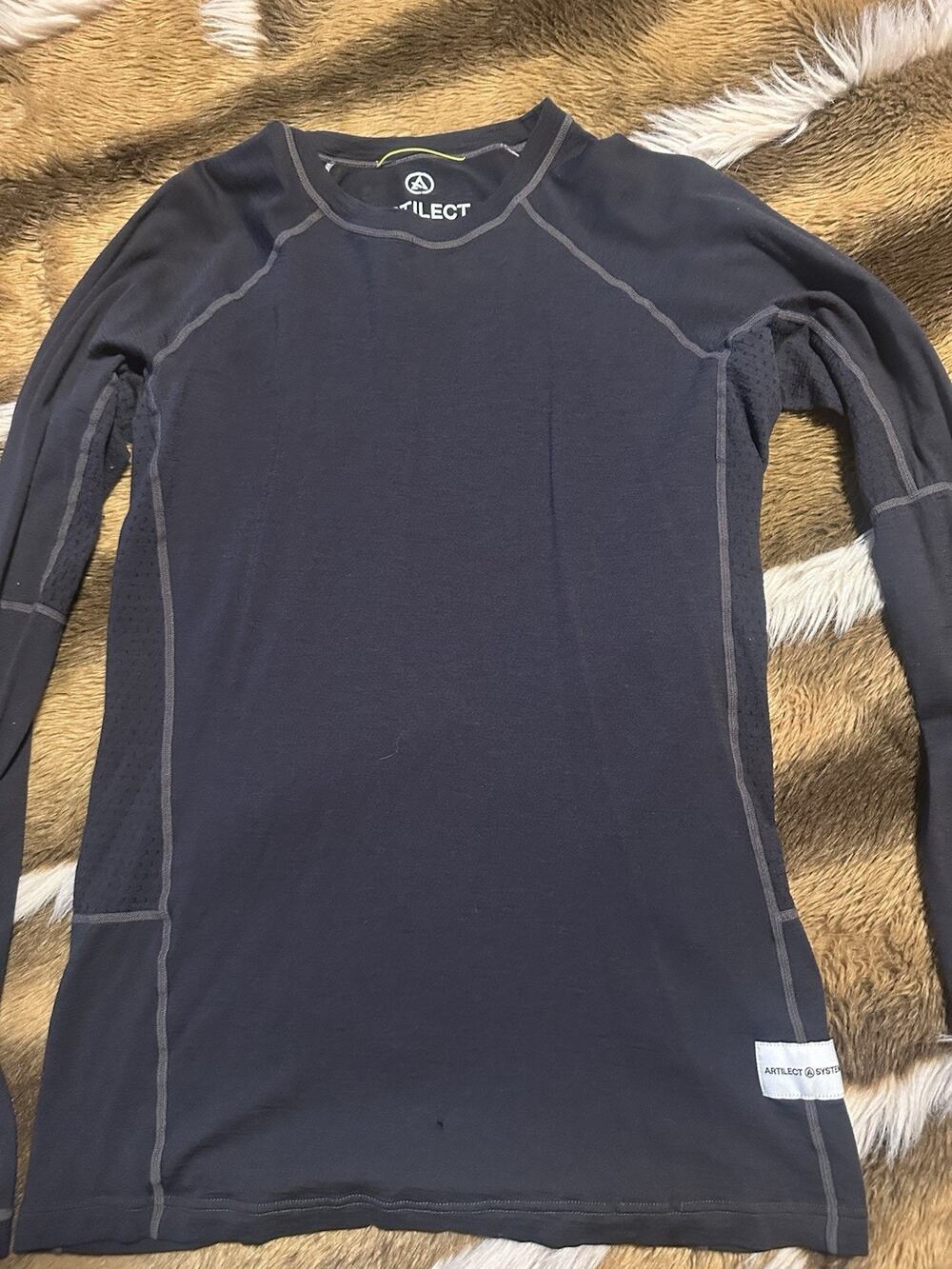 Artilect A/SYS-1 Merino Wool Baselayer Shirt Mens Medium Nuyarn A-TEAM Black
